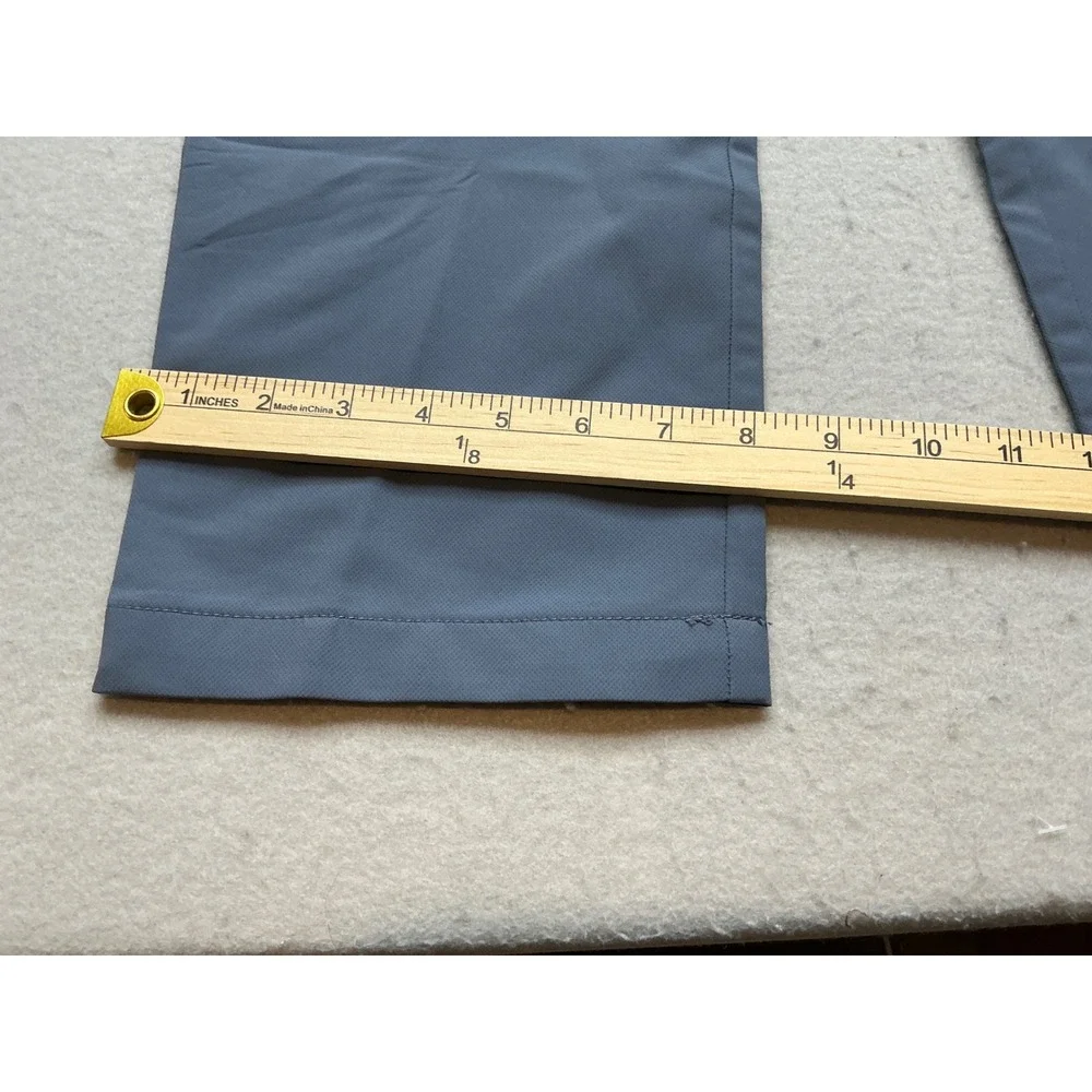 Banana Republic Performance Pants Blue Gray 40x30 Straight Leg Polyester‎ Chino